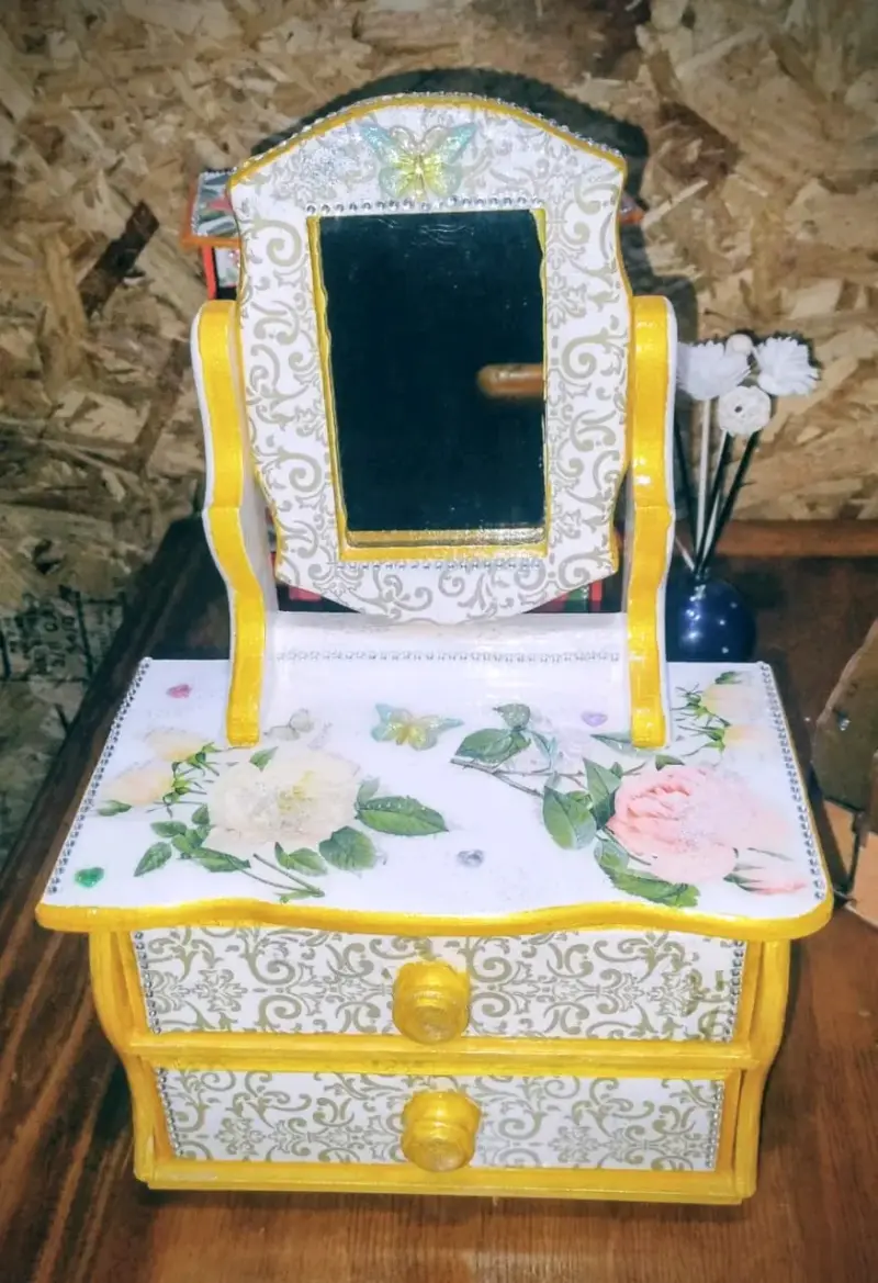 Caja decorativa de girasoles - 3