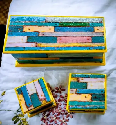 Caja decorativa de girasoles - miniatura 4