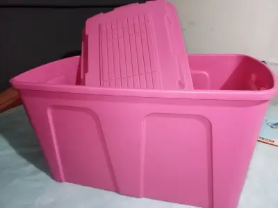 Caja organizadora rosa 140lt - miniatura 3