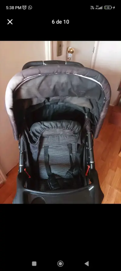 Coche para bebé negro - miniatura 1