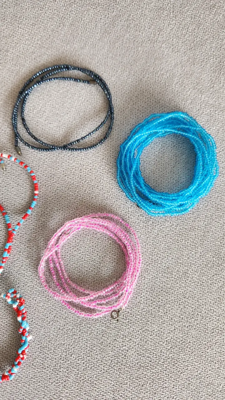 Set de pulseras y collares de mostacillas años 90 - 3