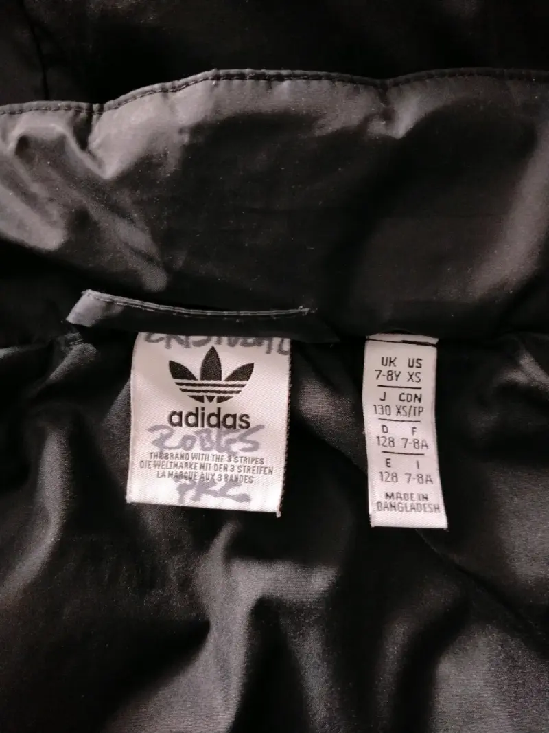 Chaqueta niño negra con capucha Adidas - 2