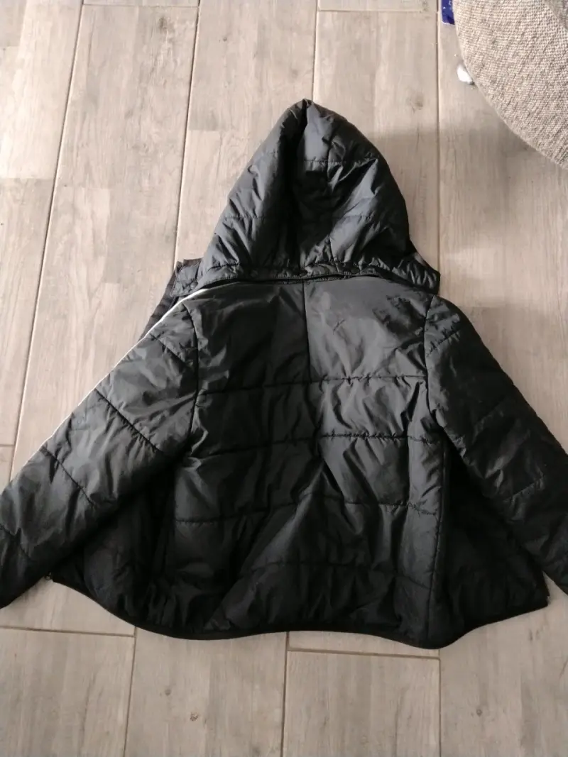 Chaqueta niño negra con capucha Adidas - 4
