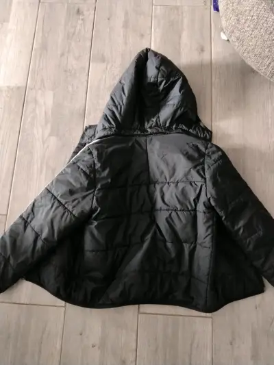 Chaqueta niño negra con capucha Adidas - miniatura 4