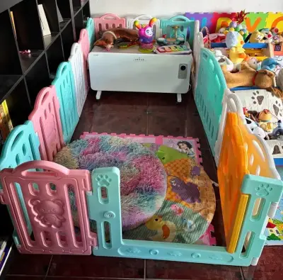 Corralito infantil multicolor - miniatura 3