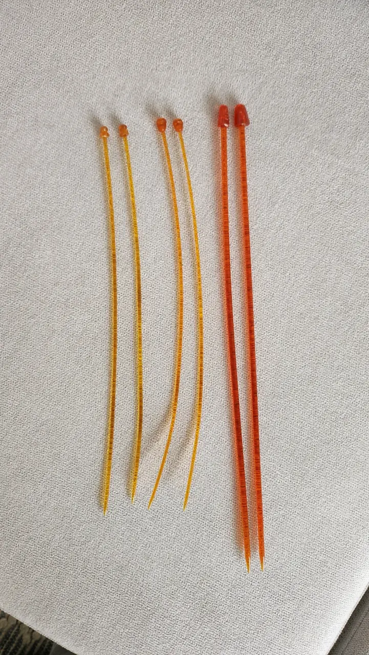 Set de palillos de plástico para tejer - 4