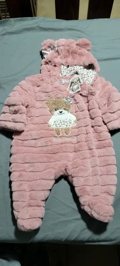 Overall rosado para bebé con orejas - miniatura 1