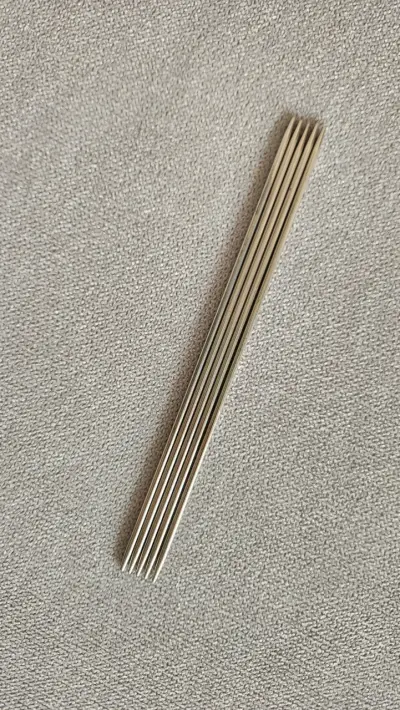 Palillos doble punta acero inoxidable - miniatura 2