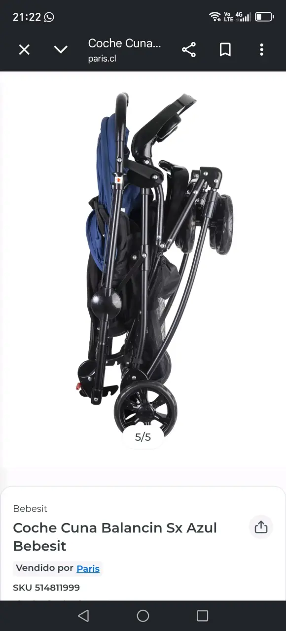 Coche Bebesit azul - 6