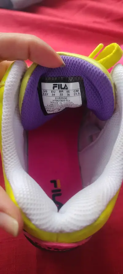 Zapatillas infantiles rosa y amarillo - miniatura 3