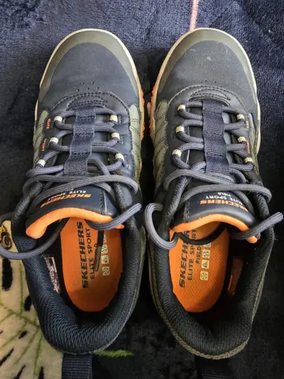 Zapatillas Skechers azul y naranja - miniatura 1