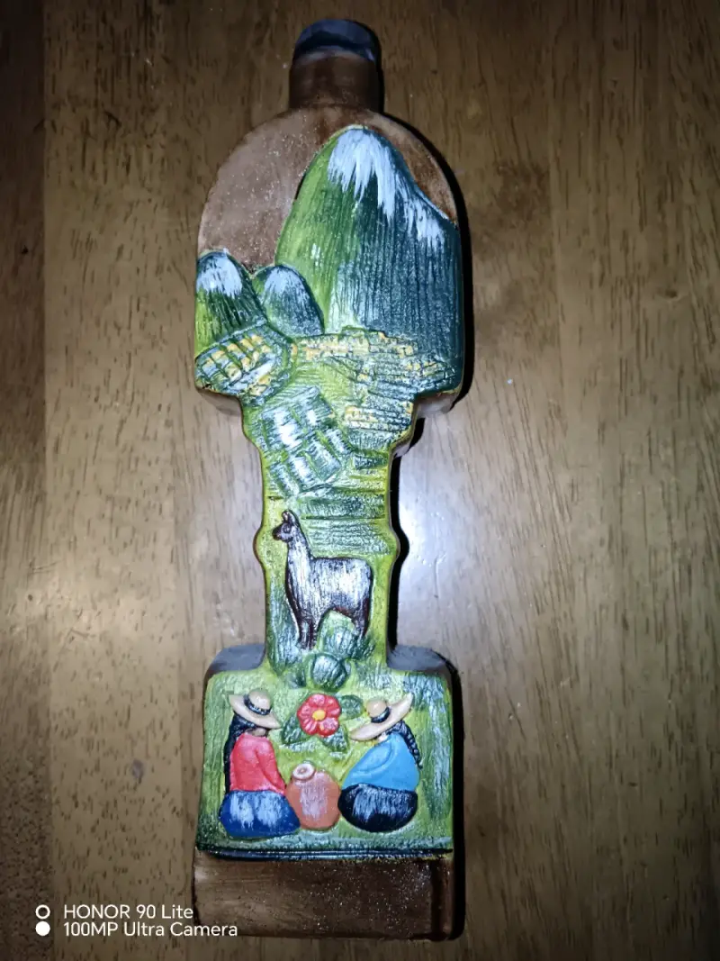 Botella decorativa artesanal del Perú - 1