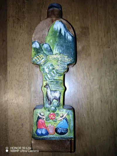 Botella decorativa artesanal del Perú - miniatura 1