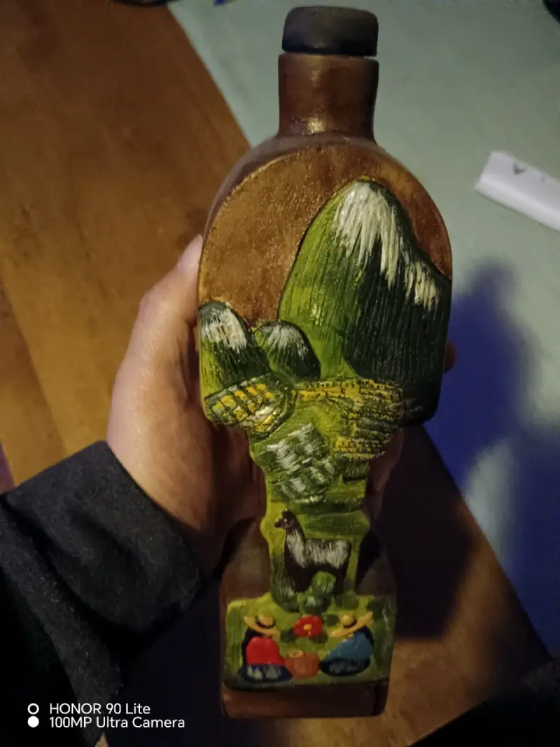 Botella decorativa artesanal del Perú - 3