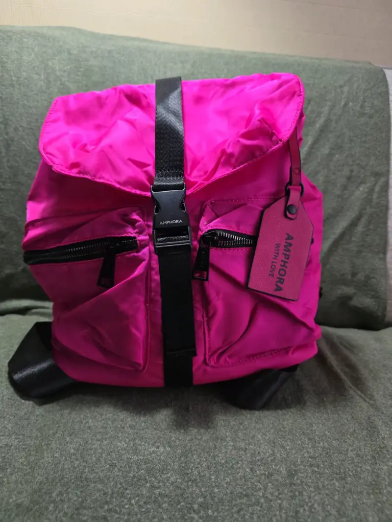 Mochila amarilla y fucsia Amphora - 2
