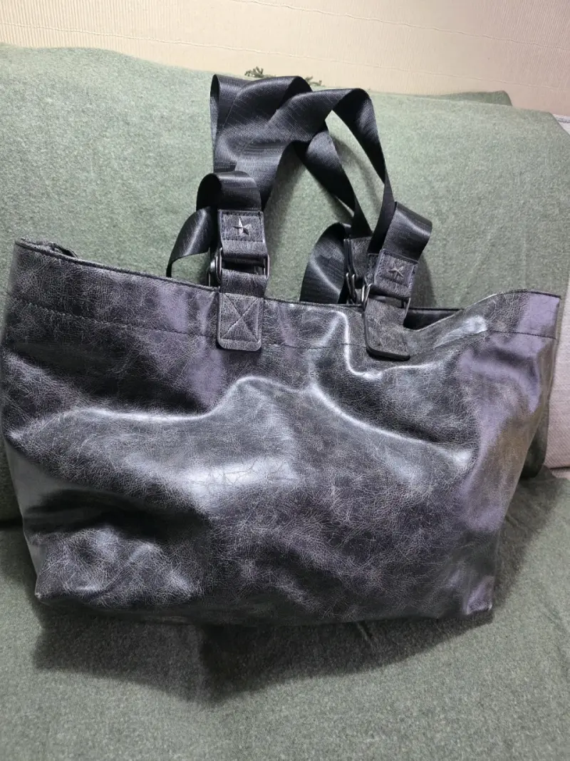 Bolso de cuero gris Foster