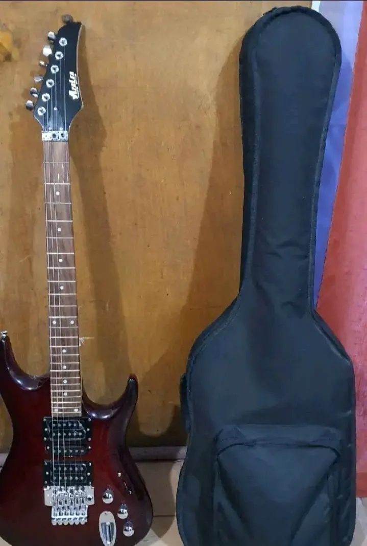 Guitarra eléctrica con funda - 1