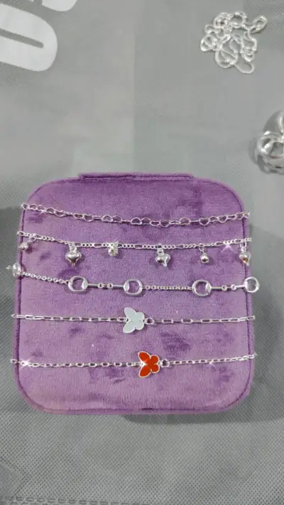 Collar de plata elegante - miniatura 5