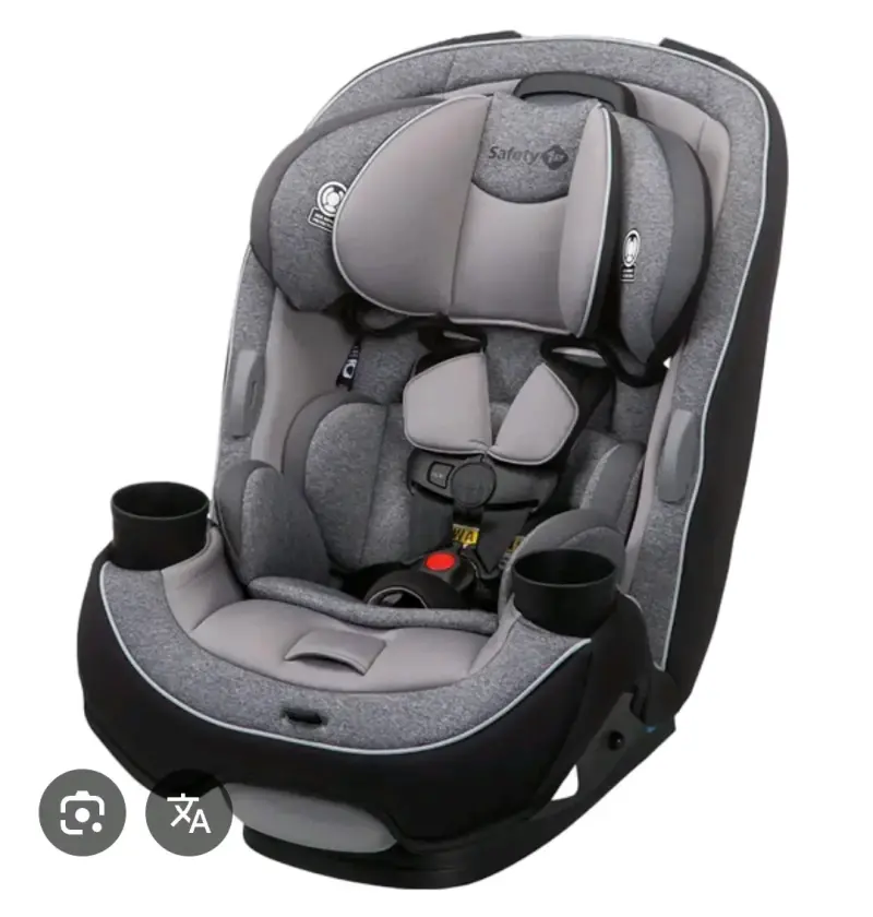 Silla de auto gris para bebé