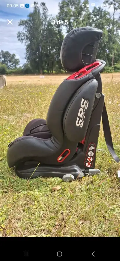 Silla de auto negra para niños infanti - miniatura 1