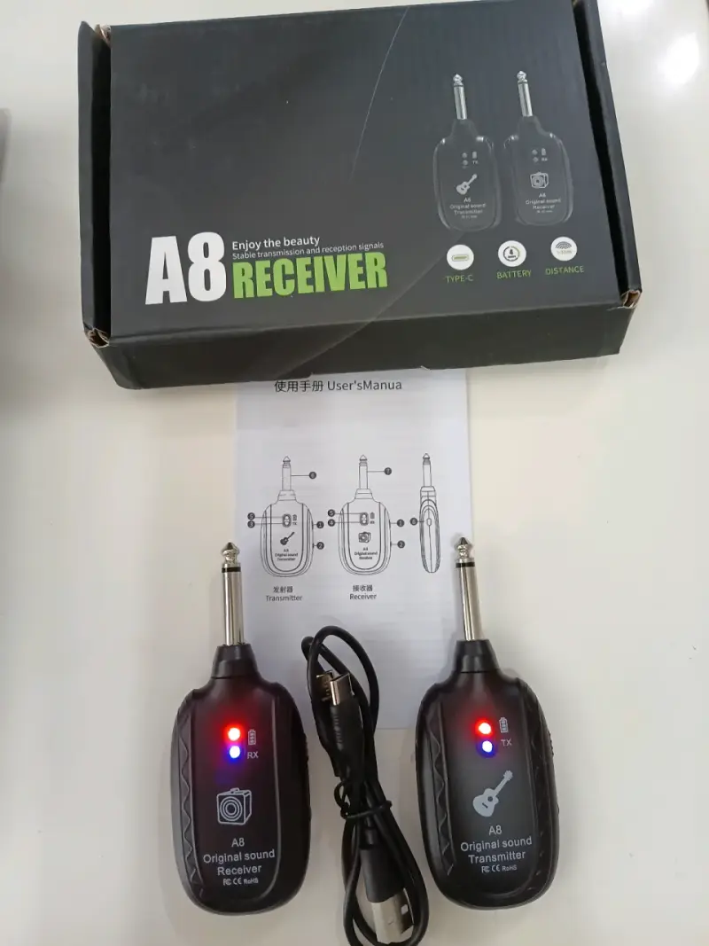 Para los musicos Receptor y transmisor de audio A8 - 2
