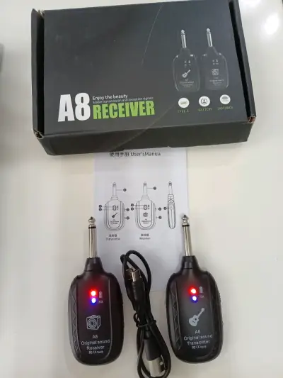 Para los musicos Receptor y transmisor de audio A8 - miniatura 2