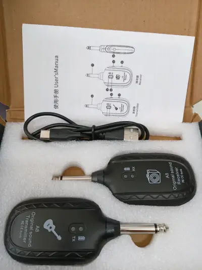 Para los musicos Receptor y transmisor de audio A8 - miniatura 5