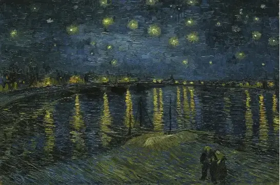 Reproducción de Noche Estrellada de van Gogh - 1
