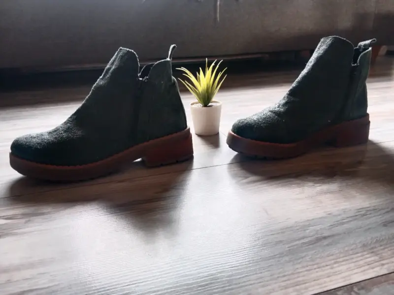 Botines verdes de gamuza - 3