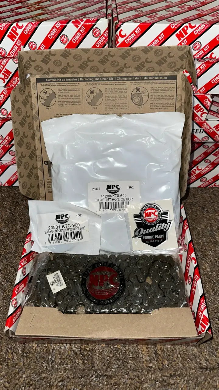 Kit de cadena NPC para moto Honda CB190R