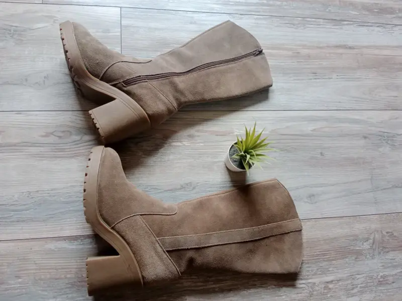 Botas de tacón gris claro - 3
