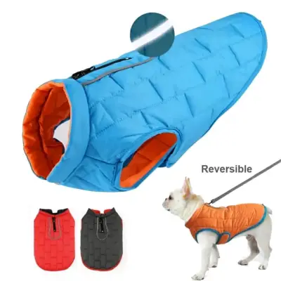 Abrigo rojo para perro talla S - miniatura 3