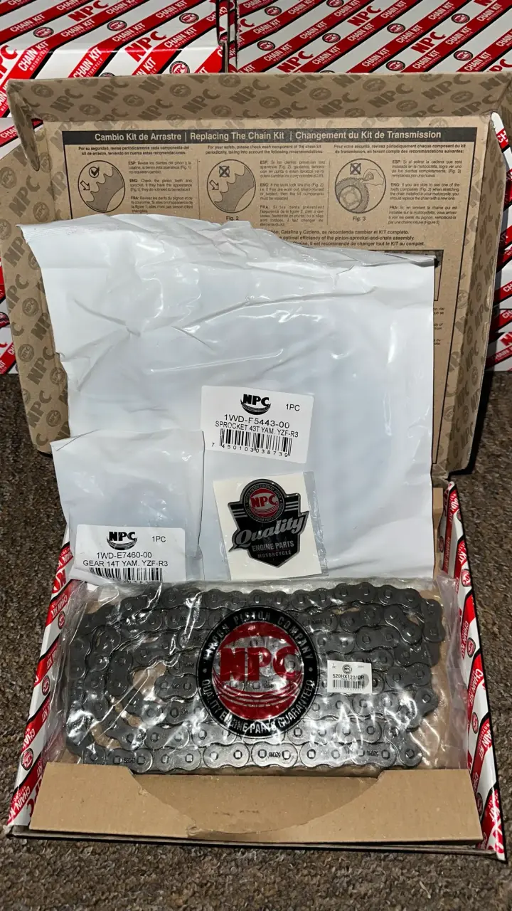 Kit de transmisión NPC Yamaha R3 MT03