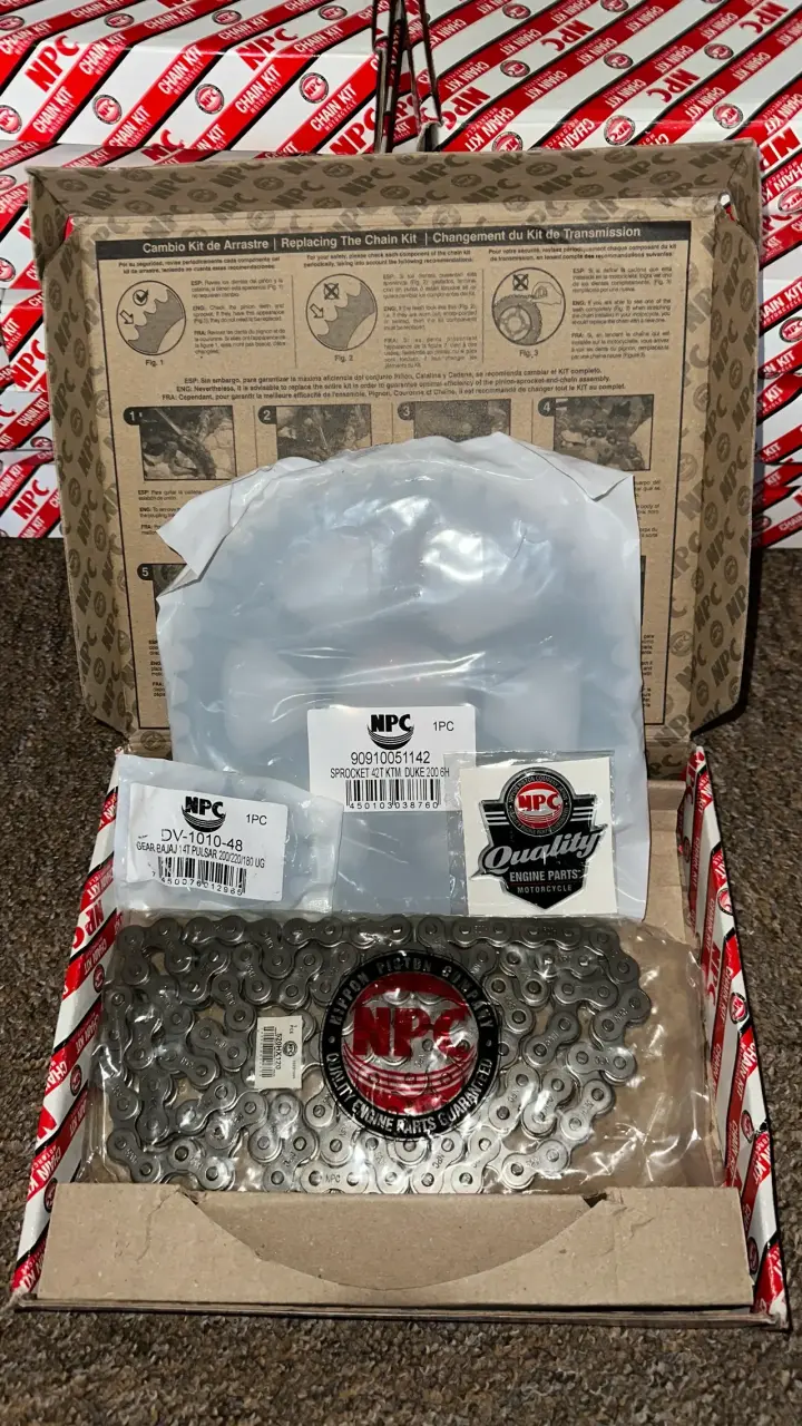 Kit de cadena para KTM Duke 200