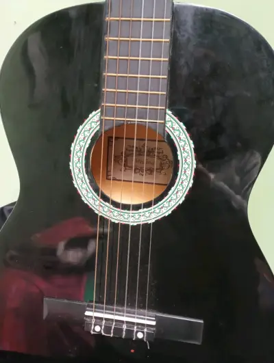 Guitarra acústica negra Medina - miniatura 2