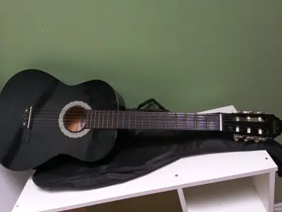 Guitarra acústica negra Medina - miniatura 3