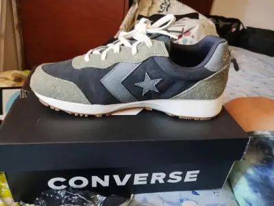 Zapatillas Converse gris y verde - miniatura 3