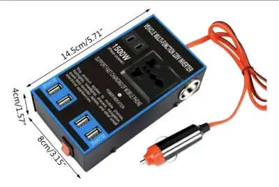 Convertidor Inversor Auto 12v /24v A 220v 1500w - miniatura 2