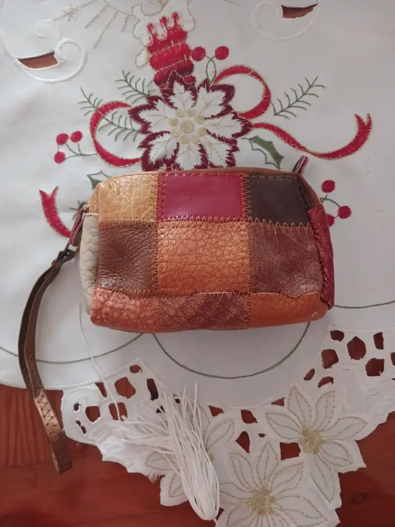 Monedero multicolor cuero - 1