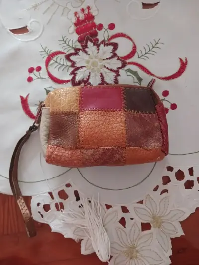 Monedero multicolor cuero - miniatura 1