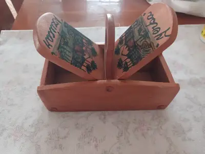 Caja de madera artesanal - miniatura 3