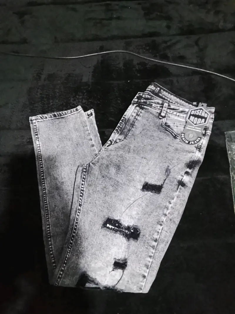 Jeans desgastados gris oscuro - 2