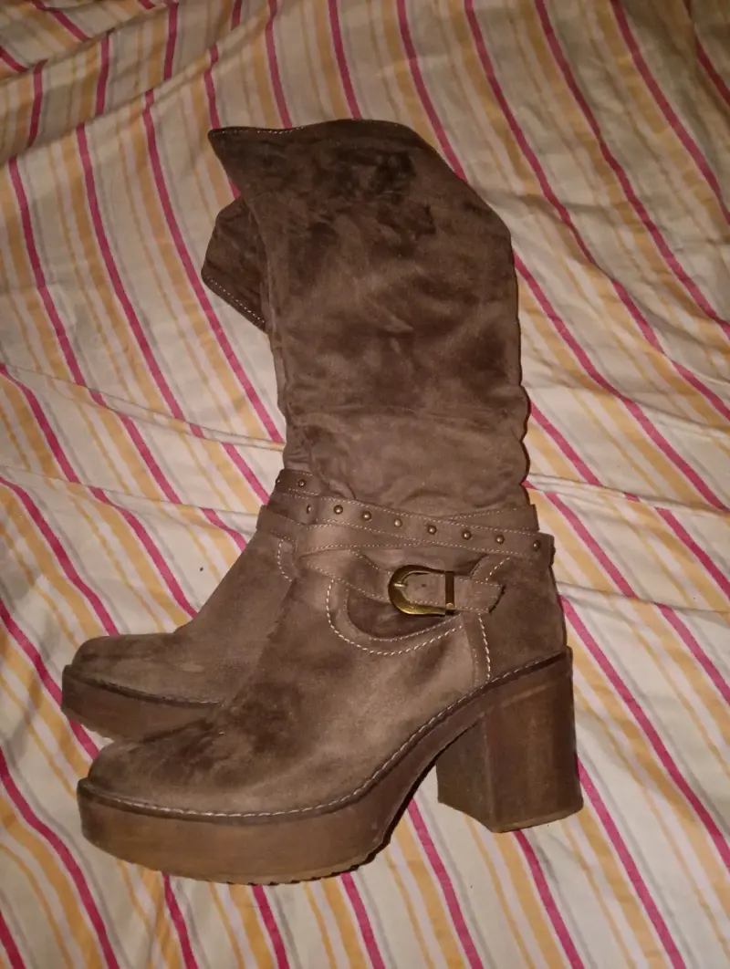 Botas de tacón marrones - 1