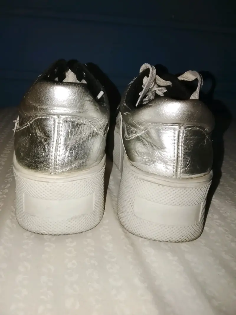 Zapatillas plateadas plataforma - 3