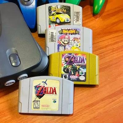 Nintendo 64 original con juegos - miniatura 4