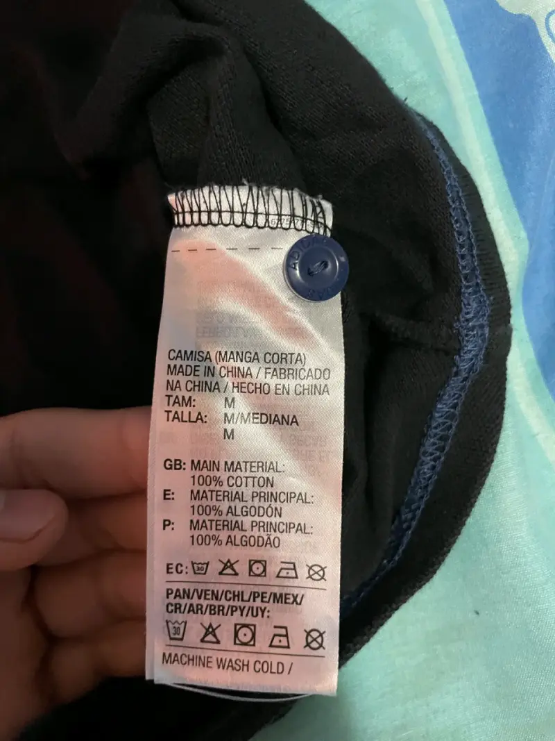 Polera polo Adidas Originals azul y negro - 3
