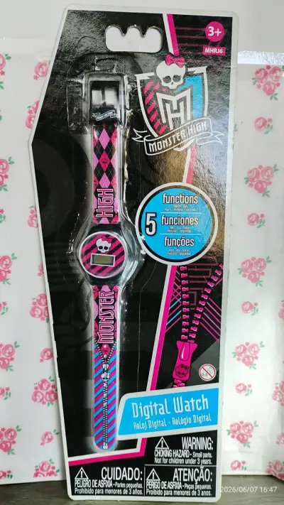 Reloj digital Condorito morado y 2 de monster high - miniatura 2