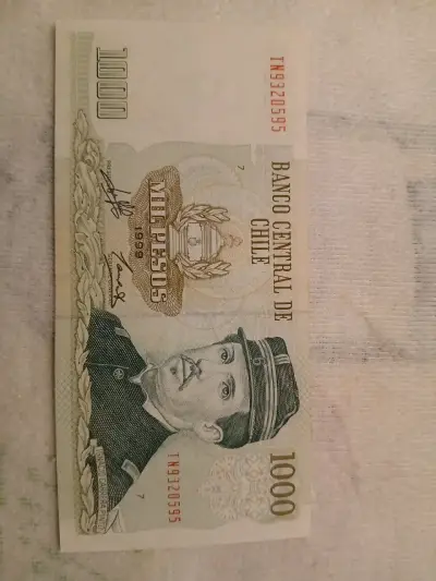 Billete 1000 pesos chileno 1999 UNC - miniatura 1