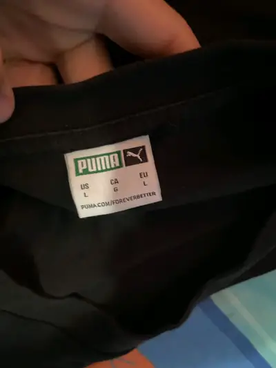 Polera negra Puma estampada - miniatura 2