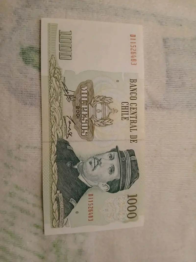 Billete chileno 1000 pesos 2001 UNC - 1